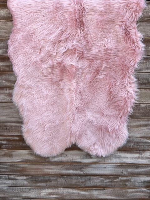 Pink Fur Rug - Touch of Gray Event Rentals & Design